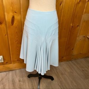 Elevenses pale green, midi trumpet skirt, fully lined, size 10